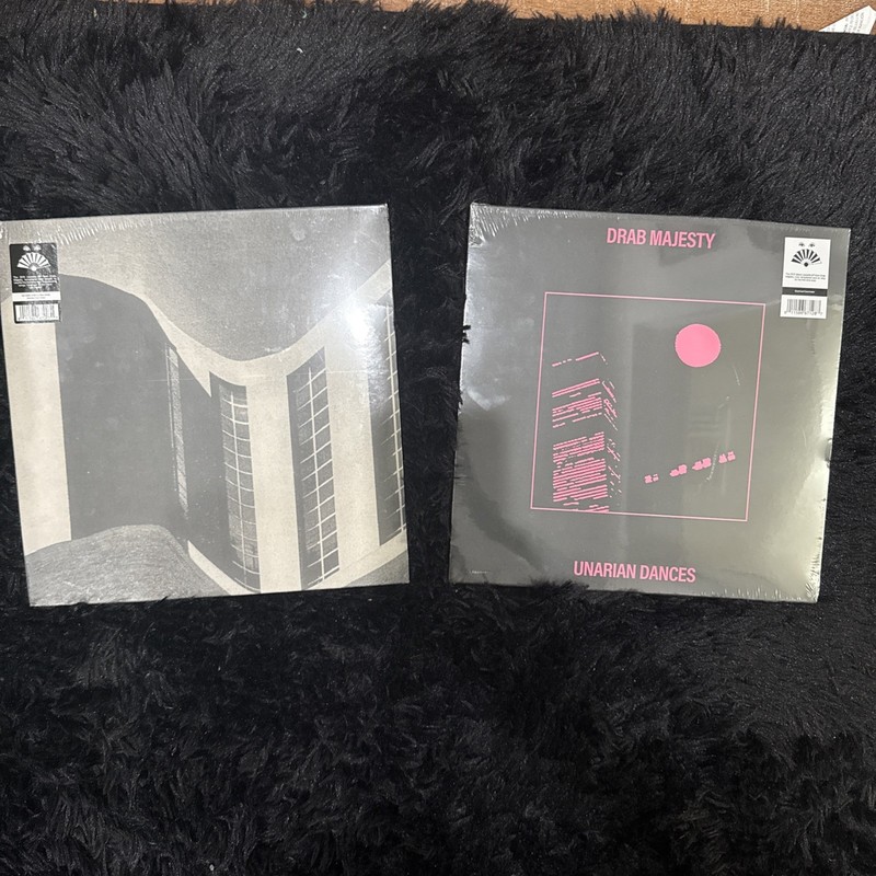 DRAB MAJESTY 2 VINYL LOT UNARIAN DANCES & UKNOWN TO THE I RARE BRAND NEW