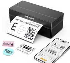 Rongta Thermal Wireless 4x6 Bluetooth Shipping Label Printer, Black