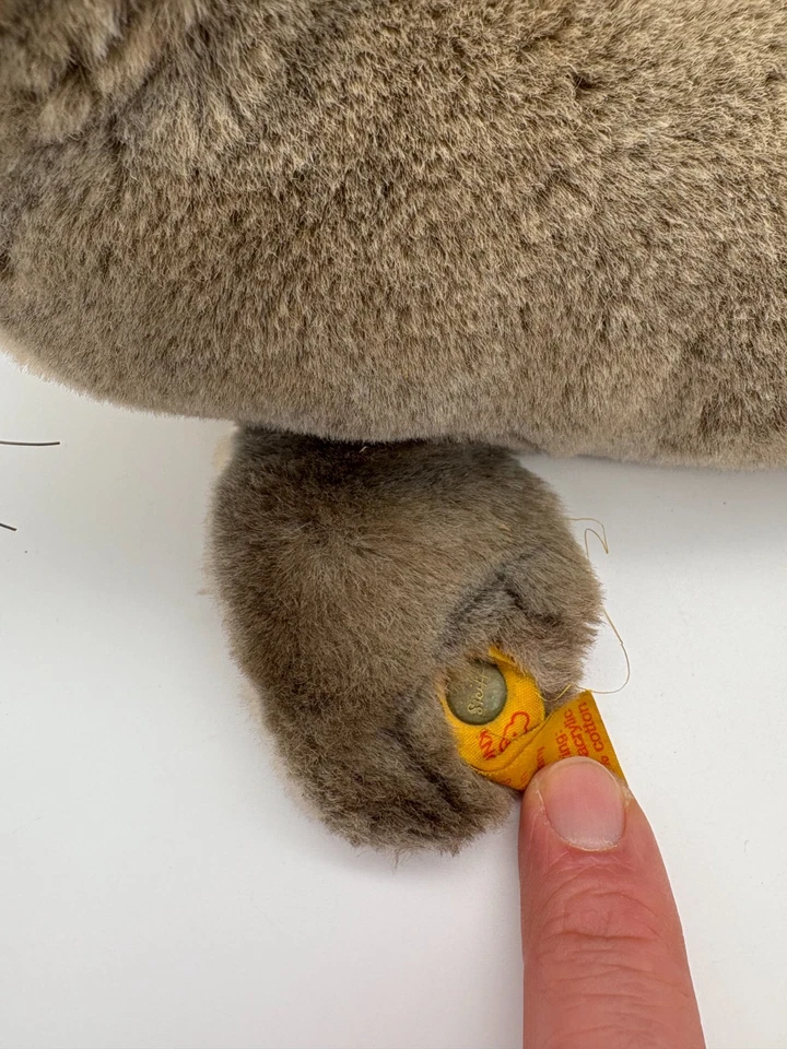 Steiff Robbe Seehund grau ROBBY 5375/30 Plüschtier Kuscheltier, ca. 33cm - Bild 4 von 4