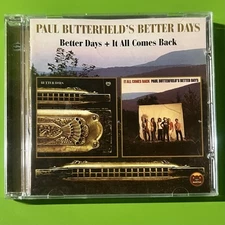 Paul Butterfield's Better Days ‎– Better Days + It All Comes Back CD Blues Rock