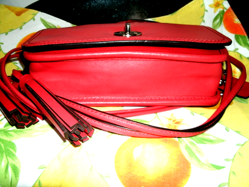 Coach NWOT Penny Pocket No. 19914 Beautiful Small Leather Crossbody with Tassel - Picture 15 of 18