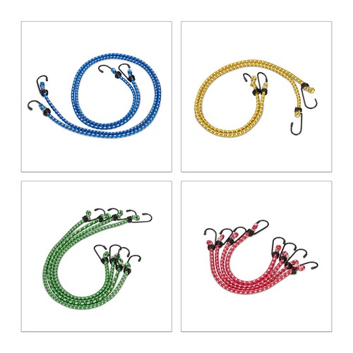 Spanngummi set Gepäckspanner 12 Stück Nylon Expander Set Zurrgurt Set flexibel - Bild 6 von 9
