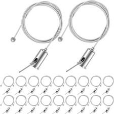 20 Sets Hanging Wire Cable Kit for Hexagon Garage Light