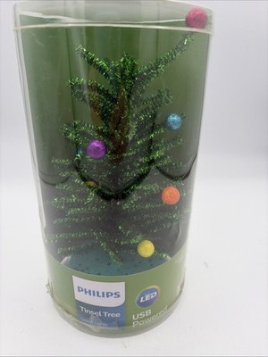 Philips LED USB Color Changing Christmas Tree Light Decor Mini Tree NEW
