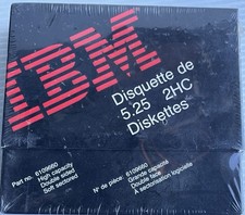IBM 5.25 DISKETTE 2HC DOUBLE SIDED HIGH CAPACITY 40 TRACK 10 PACK SEALED BOX NEW