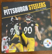 Pittsburgh Steelers Turner Licensing NFL Wall Calendar 2023 TJ Watt Cam Heyward