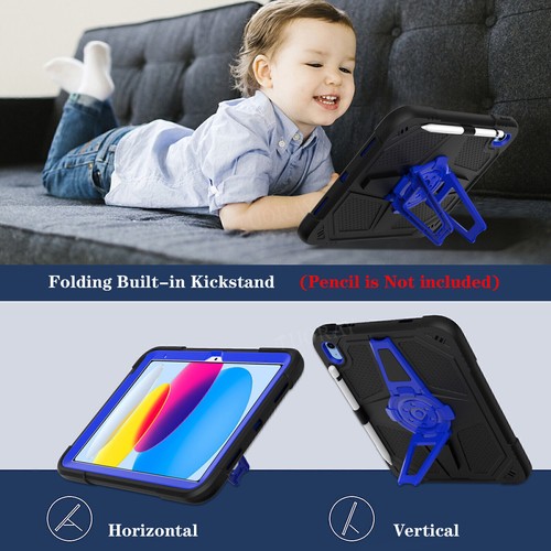 Stoßfest für iPad 7 8 9 10.2 Air 4 5 10.9 Pro 11 Ständer robuste Schutzhülle - Bild 34 von 59
