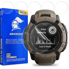  6 Pack ArmorSuit Screen Protector designed for Garmin Instinct 2X Solar 50mm 
