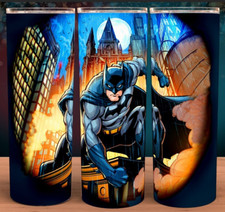 Batman Animated Series Coffee Cup Mug Tumbler 20oz with lid and straw