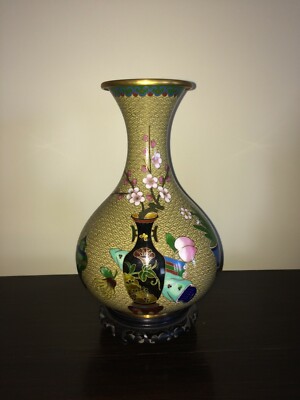 Antique Chinese Cloisonne Vase Ebay