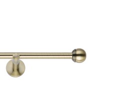 Gardinenstange 16 mm Silber Antik gold Chrom Mat 1-läufig 2-läufig Wandhalter