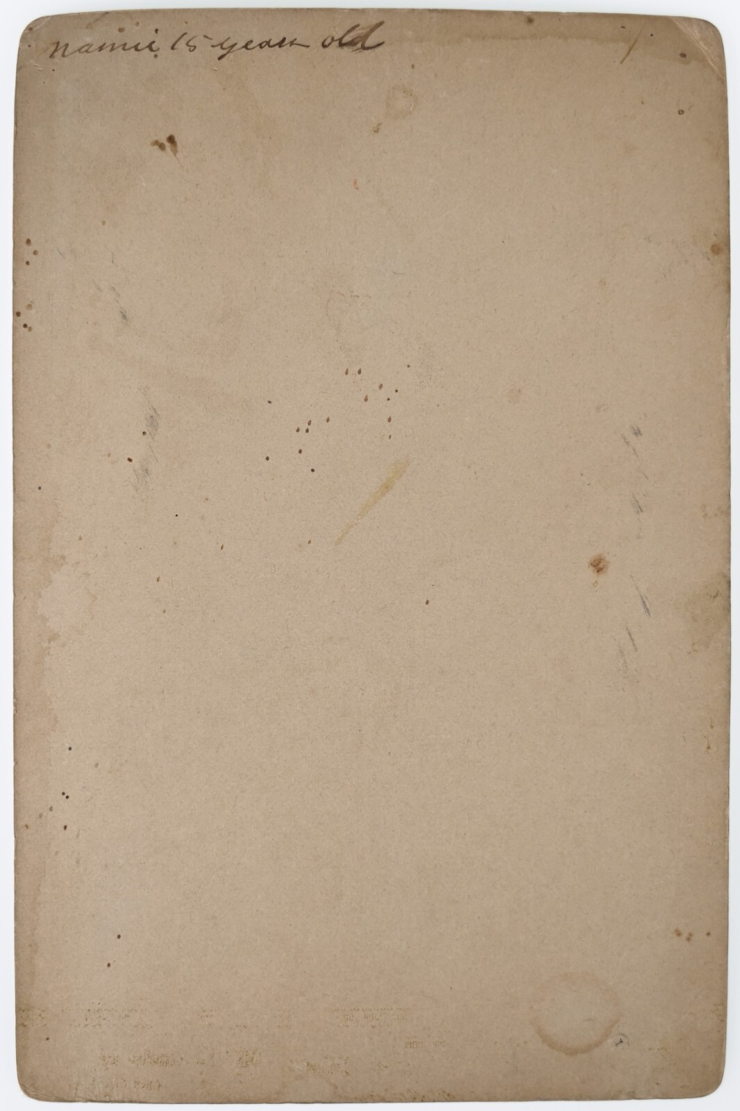 CIRCA 1880s CABINET CARDRUD BACHMANN YOUNG AFRICAN AMERICAN LADY B'WAY NEW YORK — additional view