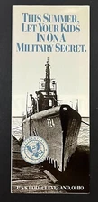 1990s Cleveland Ohio OH USS Cod Navy Ship Museum Tours Vintage Travel Brochure