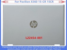 New For HP Pavilion X360 15-CR 15CR Top Rear Lid LCD Back Cover L22454-001 Silve