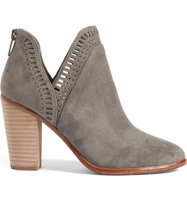 vince camuto grey suede booties