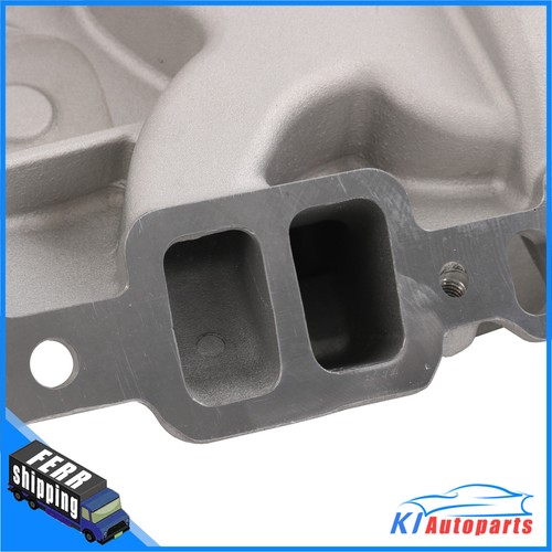 Front Dual Plane Intake Manifold & Gasket For 1955-1986 Small Block Chevy SBC - Picture 12 of 12