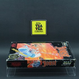 Joust Nes Nintendo Game Box NES Manual CIB Complete W/ Acrylic Case