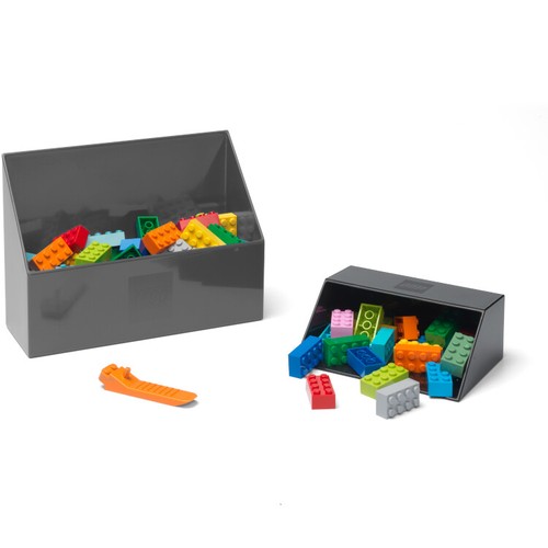 LEGO Storage Products: 41210002 Brick Scooper Set Dark Stone Grey/Black NEW - Picture 3 of 5