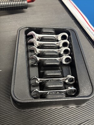 Snap On 6-teiliges metrisches Flankenantrieb   kurzes Spezialeinsätze Schraubenschlüssel-Set 8-14 mm 10 mm Missi