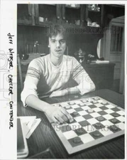 1982 Press Photo Checkers Champion Jeff Webster - lrb15298