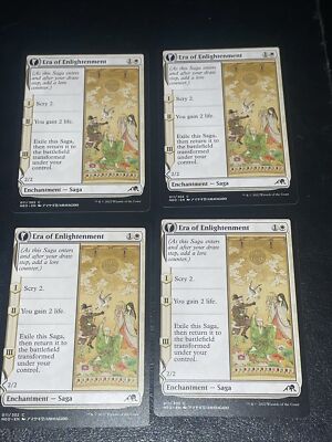x4 Era of Enlightenment // Hand of Enlightenment NEO MTG 11/302 COMMON M/NM 4x