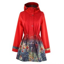 Galleria Raincoat Renoir Le Jardin Rue Cortot A Montmarte , Red