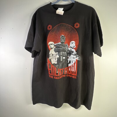Star Wars Enlist Now The Galactic Empire Stormtrooper Graphic Mens T-Shirt XL