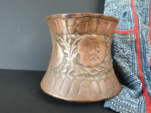 Old Turkish Copper Planter with Lovely Shape …beautiful collection & display pi - Picture 9 of 12