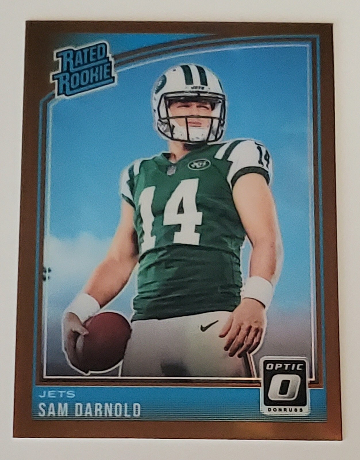 SAM DARNOLD 2018 PANINI DONRUSS OPTIC RATED ROOKIE #151 BRONZE REFRACTOR RC NM A