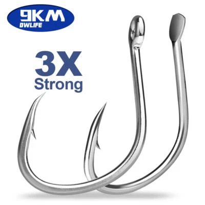 9KM Jigging Hooks Saltwater Assist Hooks SLOW PITCH Sea Fishing Hooks Big Game Hooks