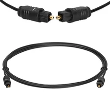 6FT TOSLINK Fiber Optic Optical Digital Audio Cable SPDIF Sound Bar Cord Gold 