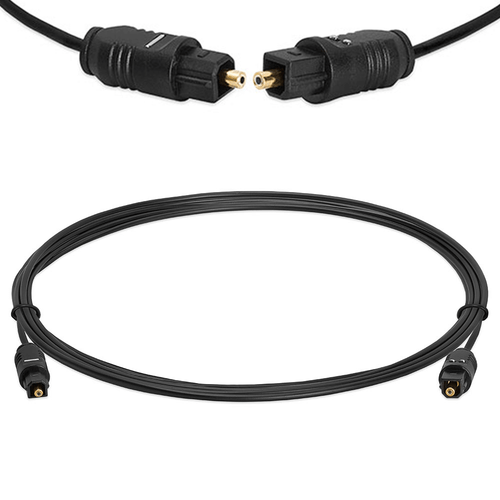 6FT TOSLINK Fiber Optic Optical Digital Audio Cable SPDIF Sound Bar Cord Gold  - Picture 1 of 3