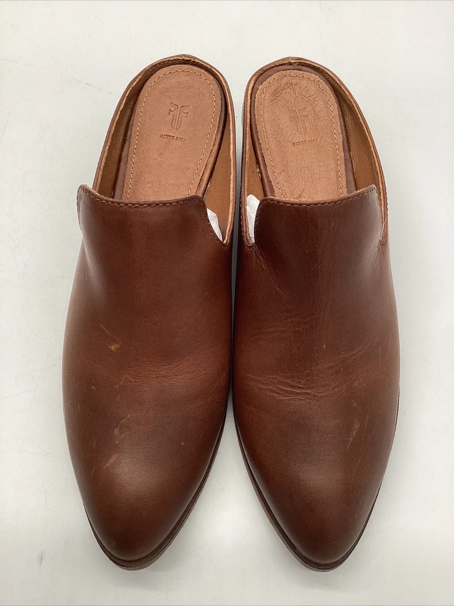 Frye ray mule cognac sale