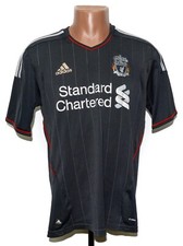 LIVERPOOL ENGLAND 2011/2012 AWAY FOOTBALL SHIRT ADIDAS SIZE S ADULT