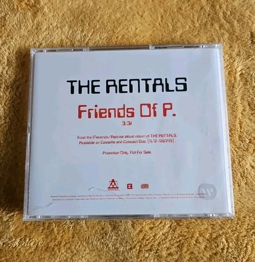 The Rentals Friends Of P 1995 Promo CD Maverick Vintage Rare - Image 2 of 4