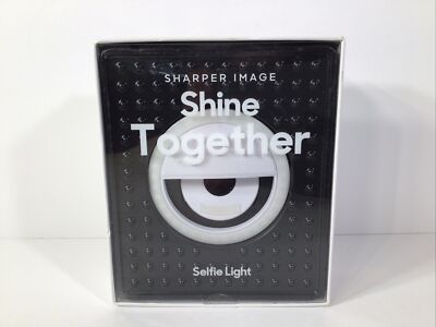 NEW~  Sharper Image  Shine Together   Selfie Light ~ New In Box~Rechargeable