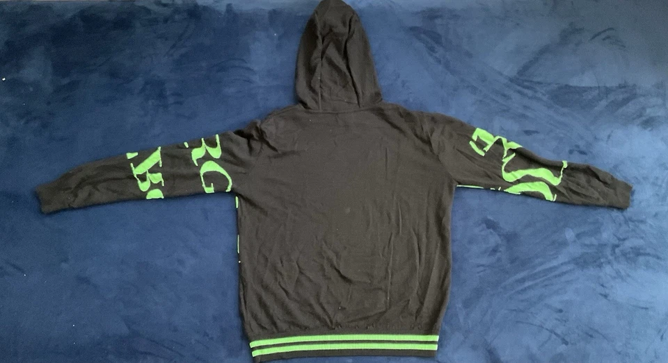 Sudadera con capucha Iceberg negra y verde  Foto 3 de 3