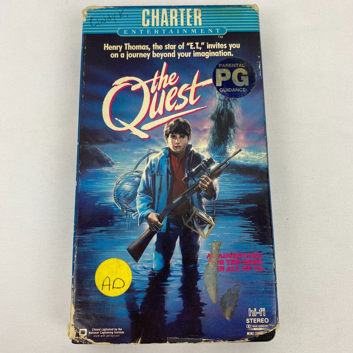 The Quest RARE Vintage Charter 1986 VHS Video Release - Henry