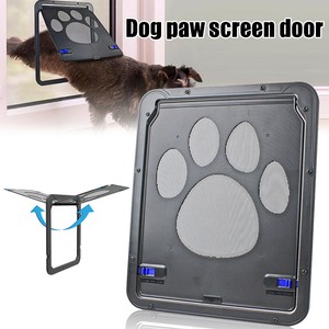 cat scratching screen door