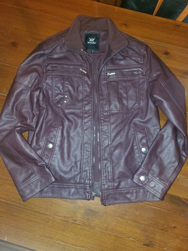 Xray Jeans Faux Leather Bomber Jaxket 
