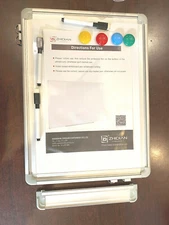 Mini Magnetic Dry Erase Board  16 x 12" Portable Mini Board KIT NEW BY ZHIDIAN 