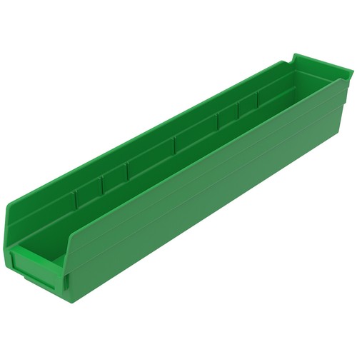 (12 Stück) 30124 Akro-Mils 23-5/8" x 4-1/8" x 4" Regal Eimer Lagerbehälter - Bild 3 von 6