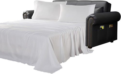 Sofa Bed Sheets Queen for Sleeper Sofa Bed with 4-6 Deep Pocket Soft Double Brus