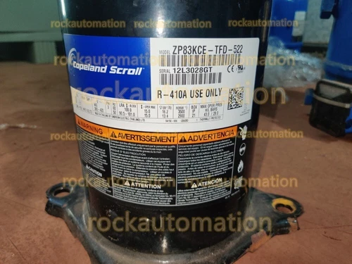 ZP83KCE-TFD-522 Copeland Scroll Compressor ZP83KCE-TFD-522 Spot Goods Free Tax