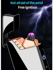 Dual Arc Plasma Electric Lighter USB Rechargeable 2020 