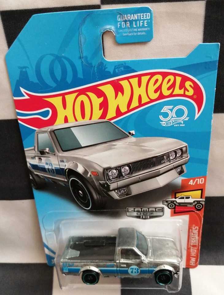 2018 Hot Wheels Walmart Exclusive Zamac Datsun 620 HW Hot Trucks #4/10 - Image 4 of 4