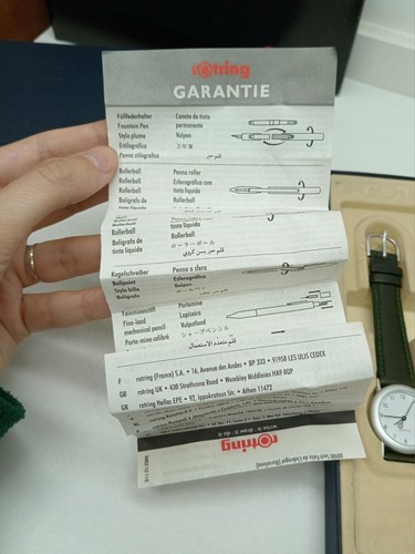Vintage Set Rotring Esprit Fountain, Ballpoint Pen And Rotring Watch, Germany - Picture 20 of 21