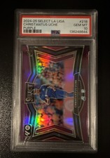 2024-25 Select La Liga Field Level Christantus Uche 218 Purple Rookie /99 PSA 10