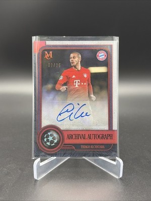 2019/20 Topps Museum Champions League Thiago Auto /25 Fc Bayern München 