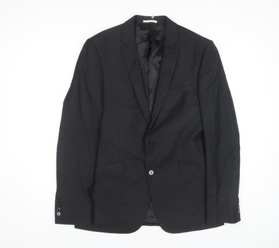 Kin by John Lewis schwarzer schmaler Herrenblazer - 38R